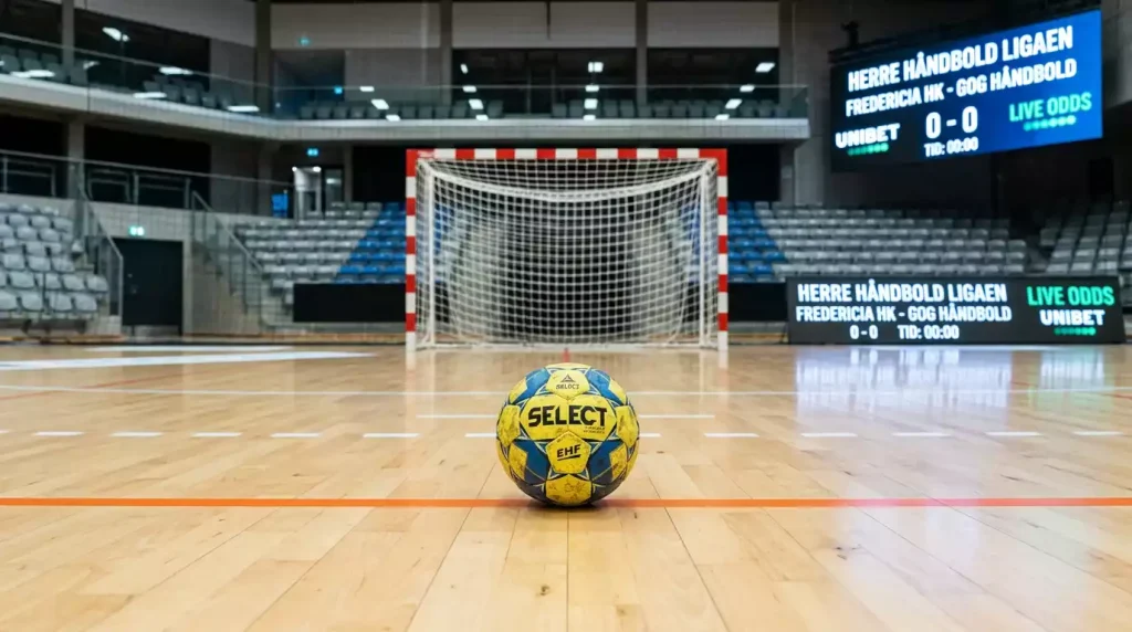Herrehåndbold Ligaen odds-tavle med markedstyper for dansk topklubhåndbold