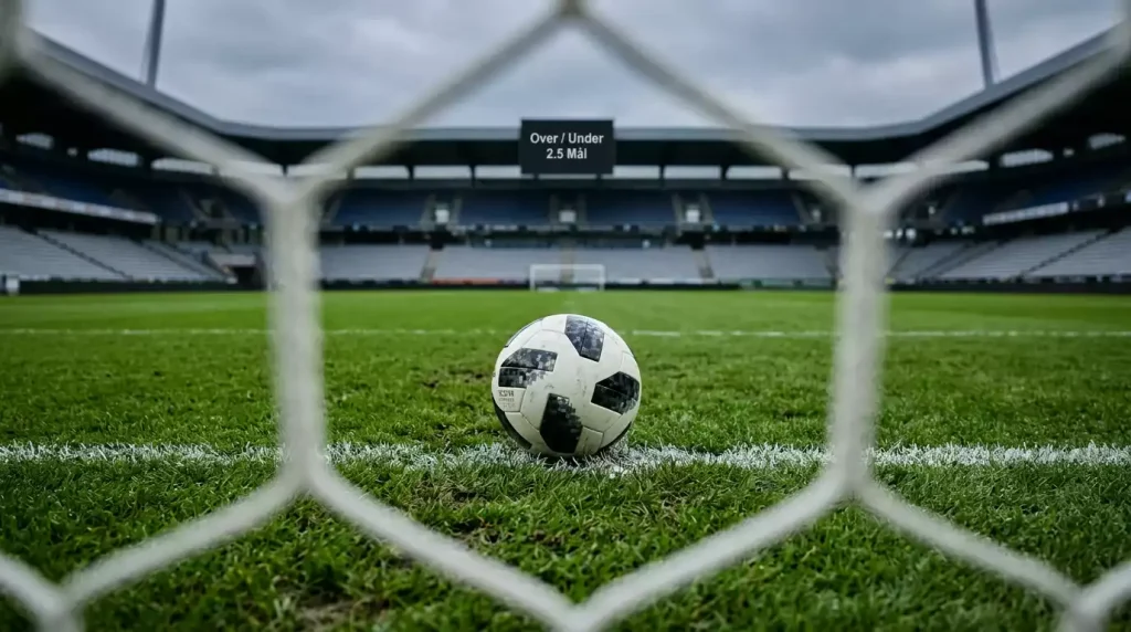 Over under mål betting med linjer og statistisk kamp-udvælgelse